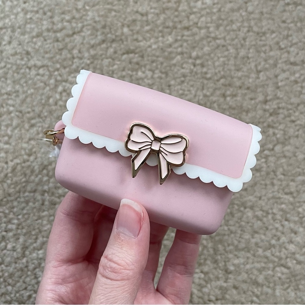 Bath & Body Works Pink Scallop Bow Snap Case PocketBac Holder - Picture 15 of 16